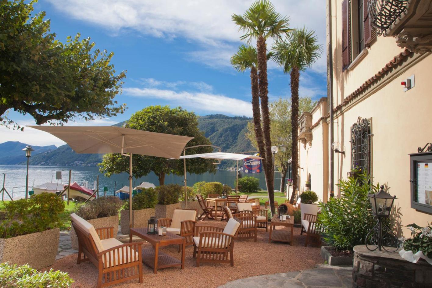 Albergo Ristorante La Palma Bissone Exterior photo